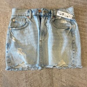 Garage High Rise Denim Skirt New